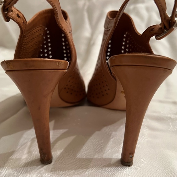 Prada peep toe sling back shoes - Picture 7 of 8